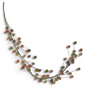 Acorn and Pinecone Autumnal Garland Decoration