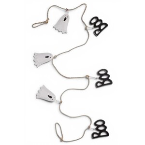 Metal Boo and Ghost Halloween Garland