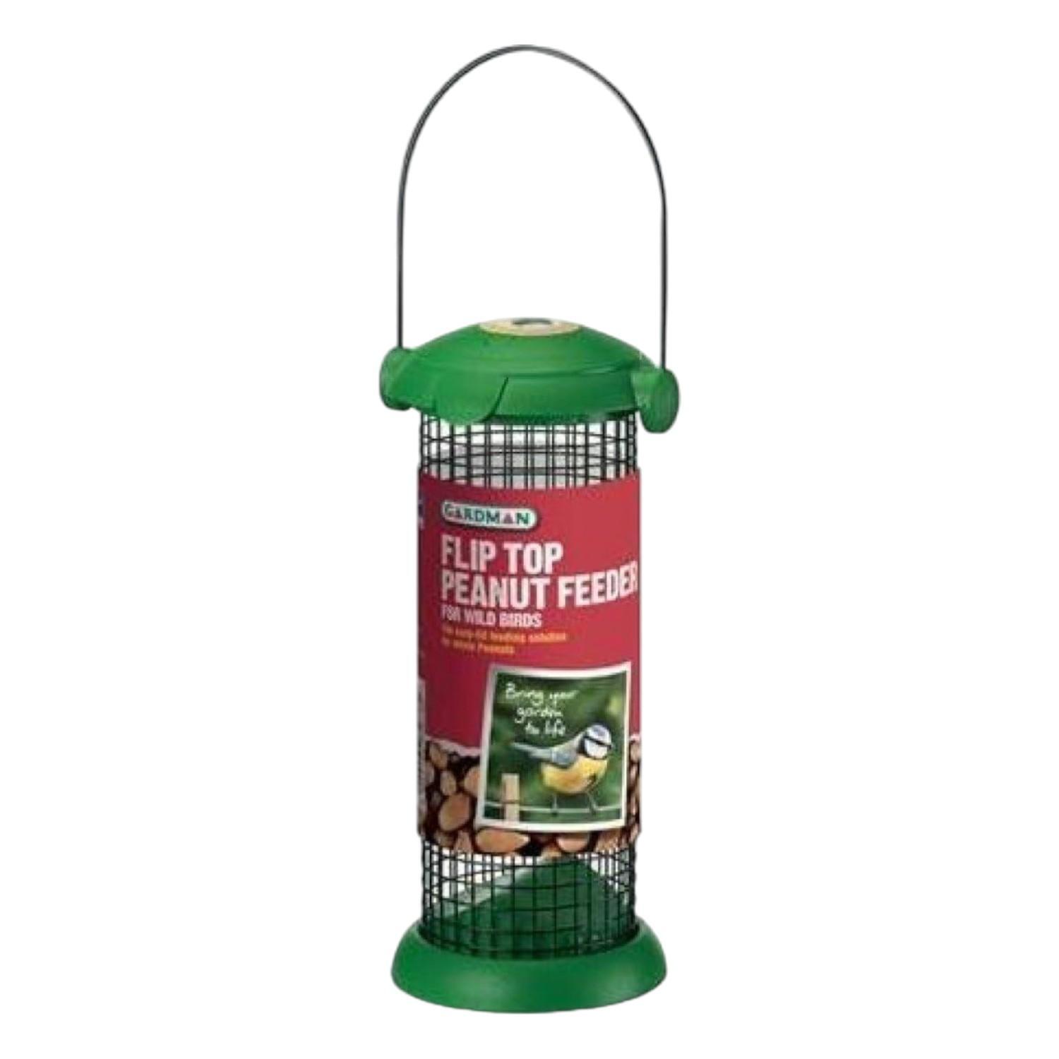 Gardman Flip Top Wild Bird Peanut Feeder - Green