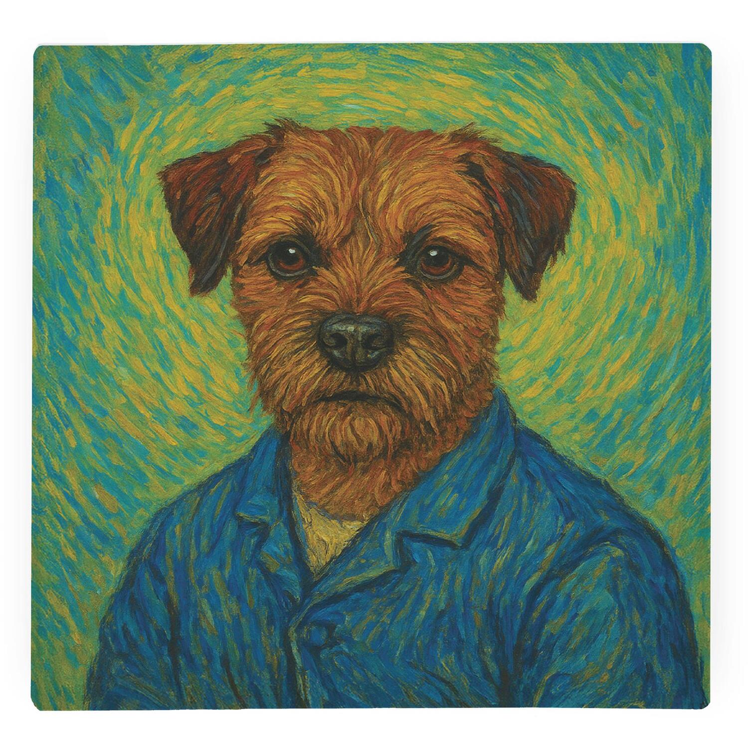 Image of Van Gogh Border Terrier Large Square&hellip;