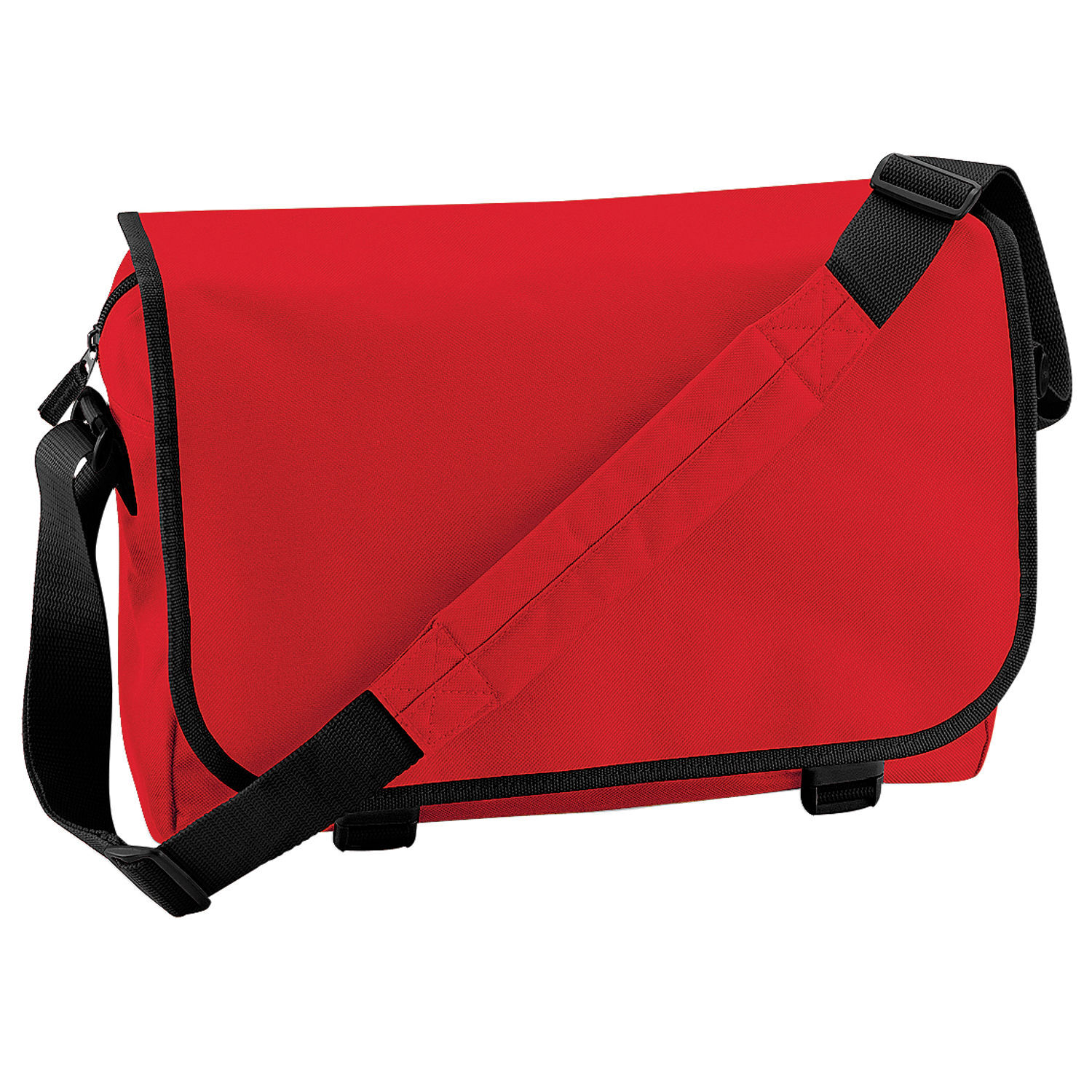 Bagbase Adjustable Messenger Bag (11 Litres) (Pack Of 2) - Classic Red