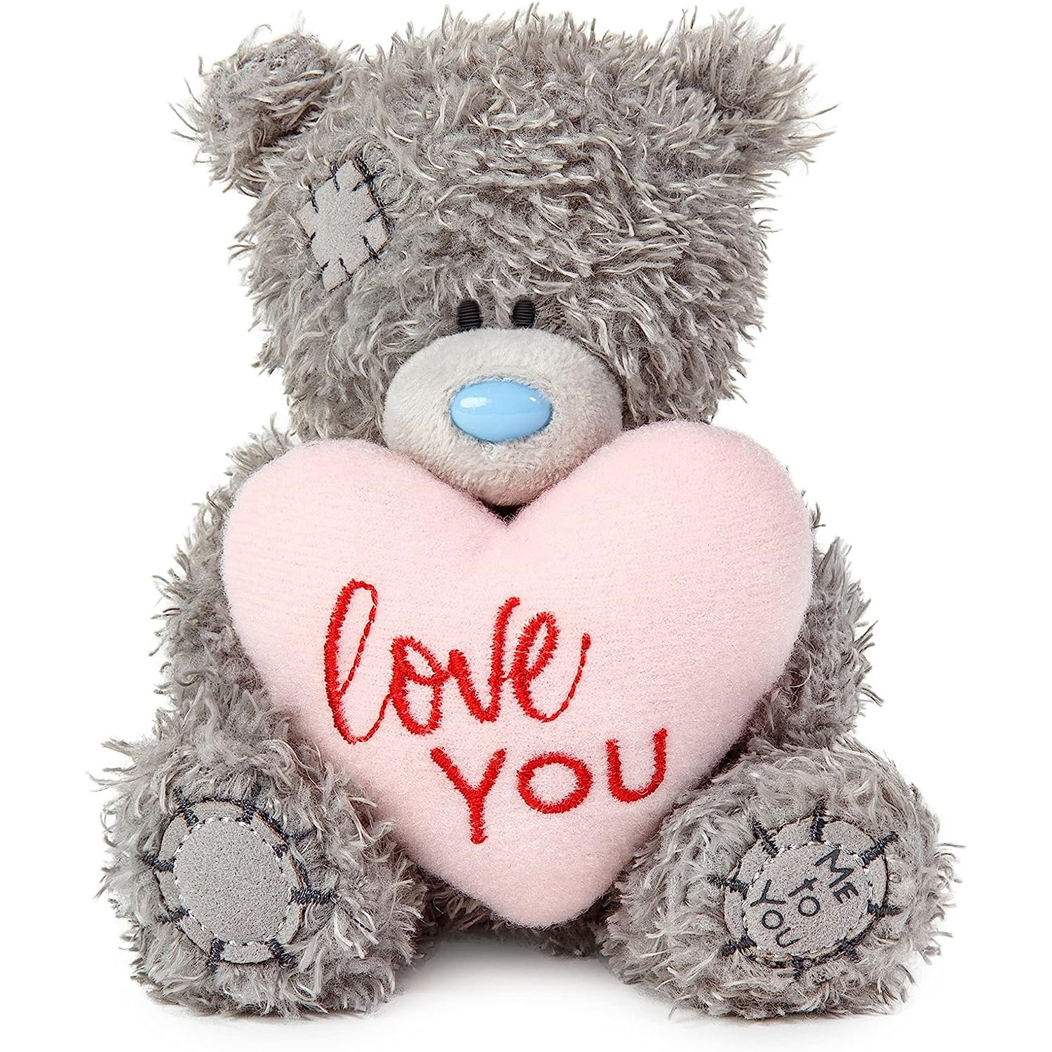 B&Q - Bear 4" Love You Padded Heart - Image 3