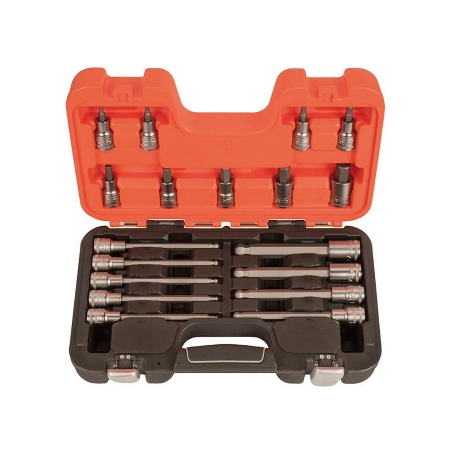 Bahco S18hex 1/2In Drive Socket Set, 18 Piece - Multi Colour