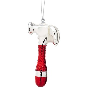 Glass Hammer Christmas Decoration