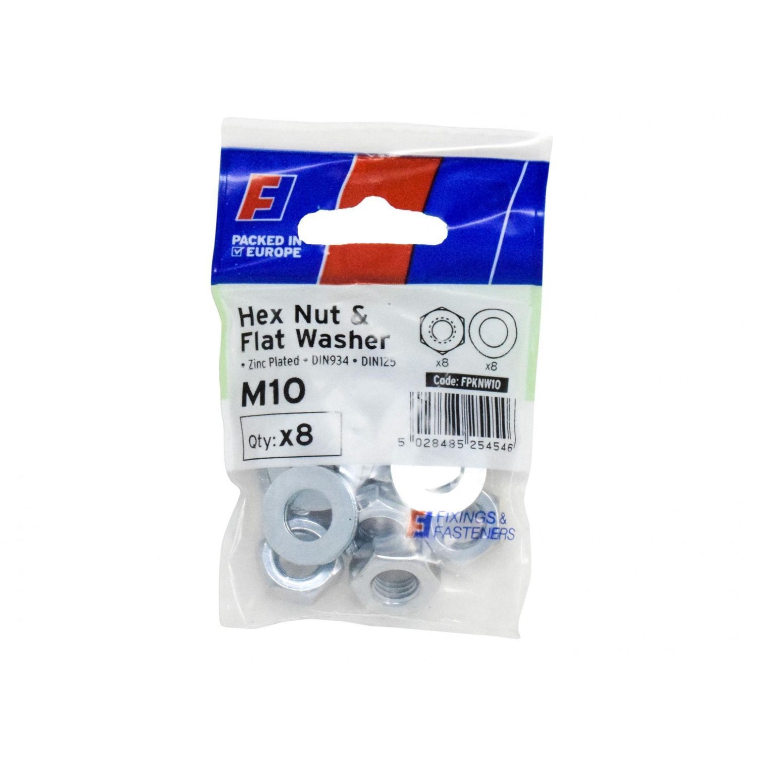 Forgefix Nut & Washer, Forgepack - Multi Colour