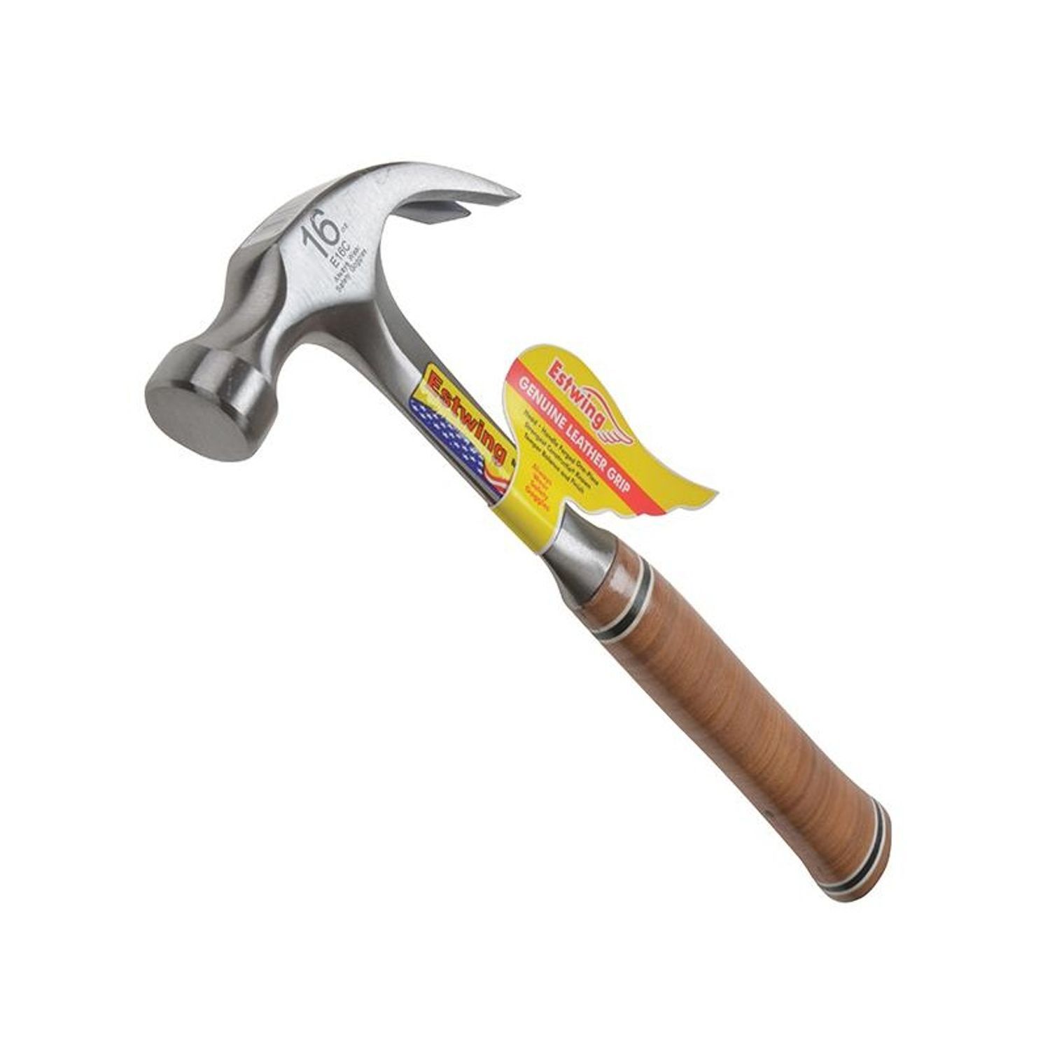 Estwing Curved Claw Hammer, Leather Grip A - Multi Colour