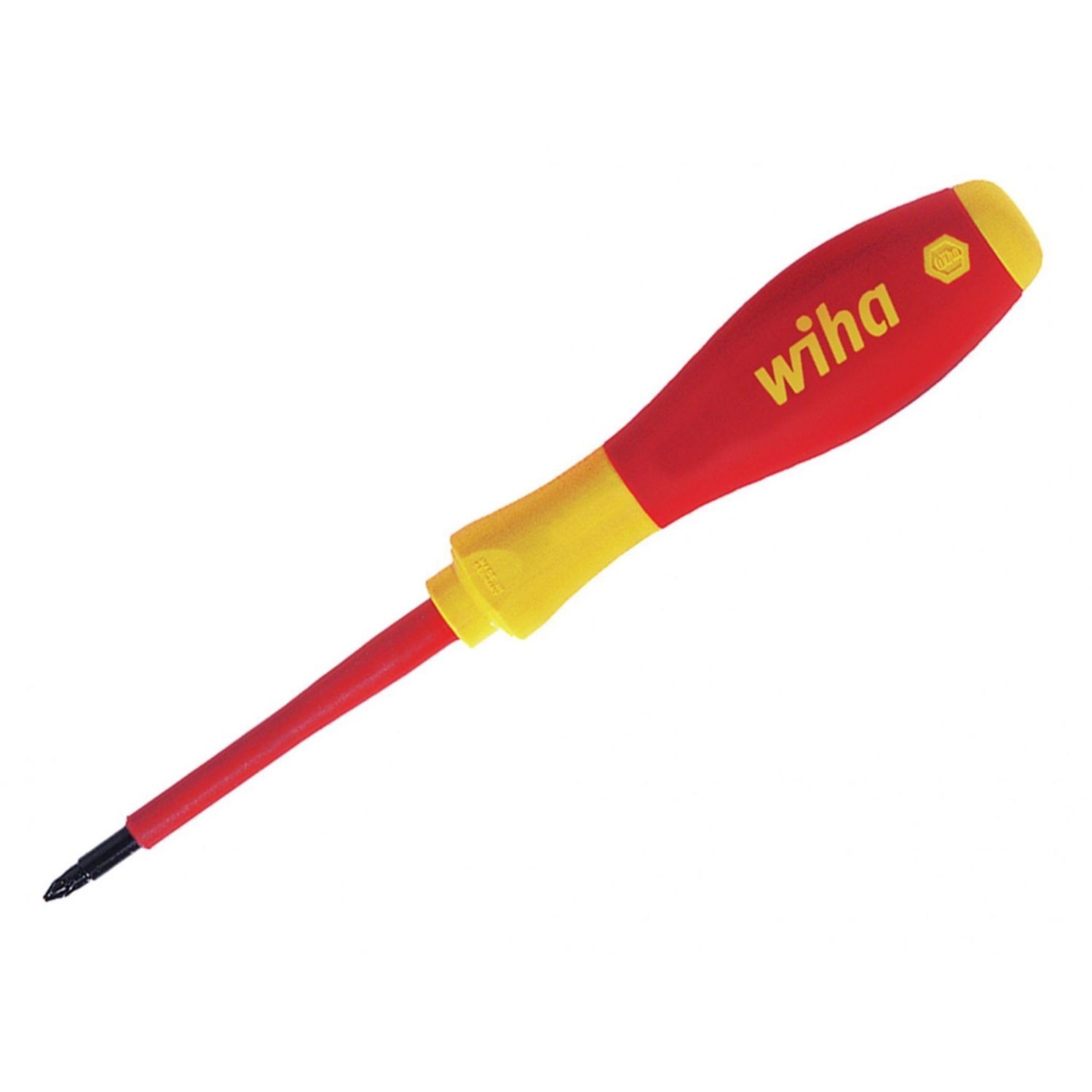 Wiha Softfinish Electric Slimfix Screwdriver, Pozidriv Tip A - Multi Colour