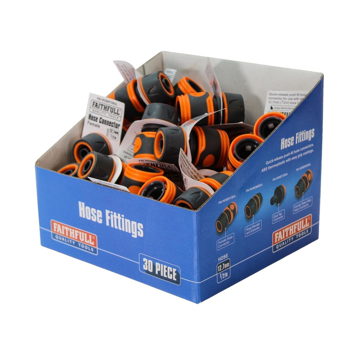 Faithfull Plastic Female Hose Connector B - Multi Colour