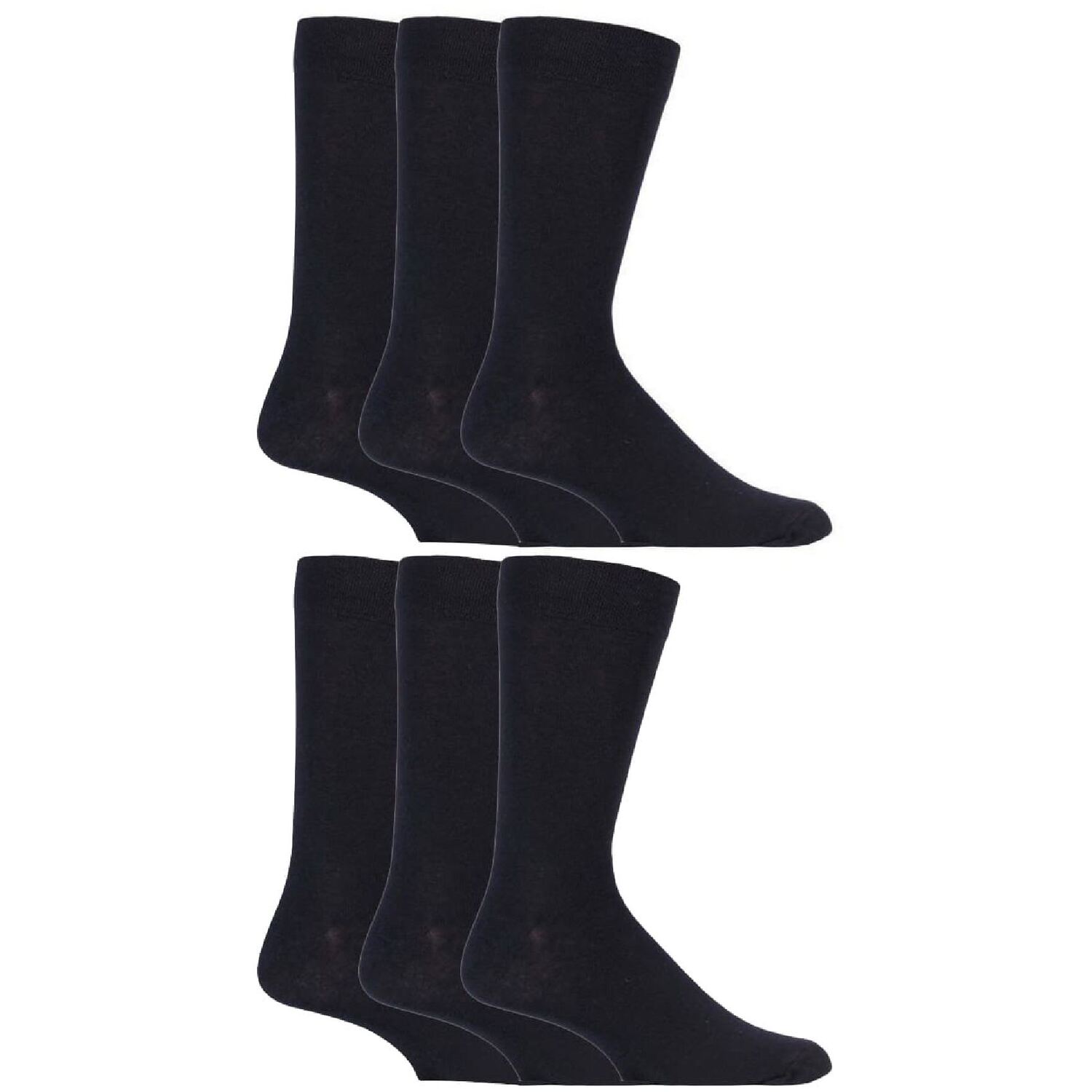 Sock Snob Men's Black - 6 Pack Colourful Striped Patterned Luxury Casual Dress Business Cotton Socks In 7 Styles - Image 2