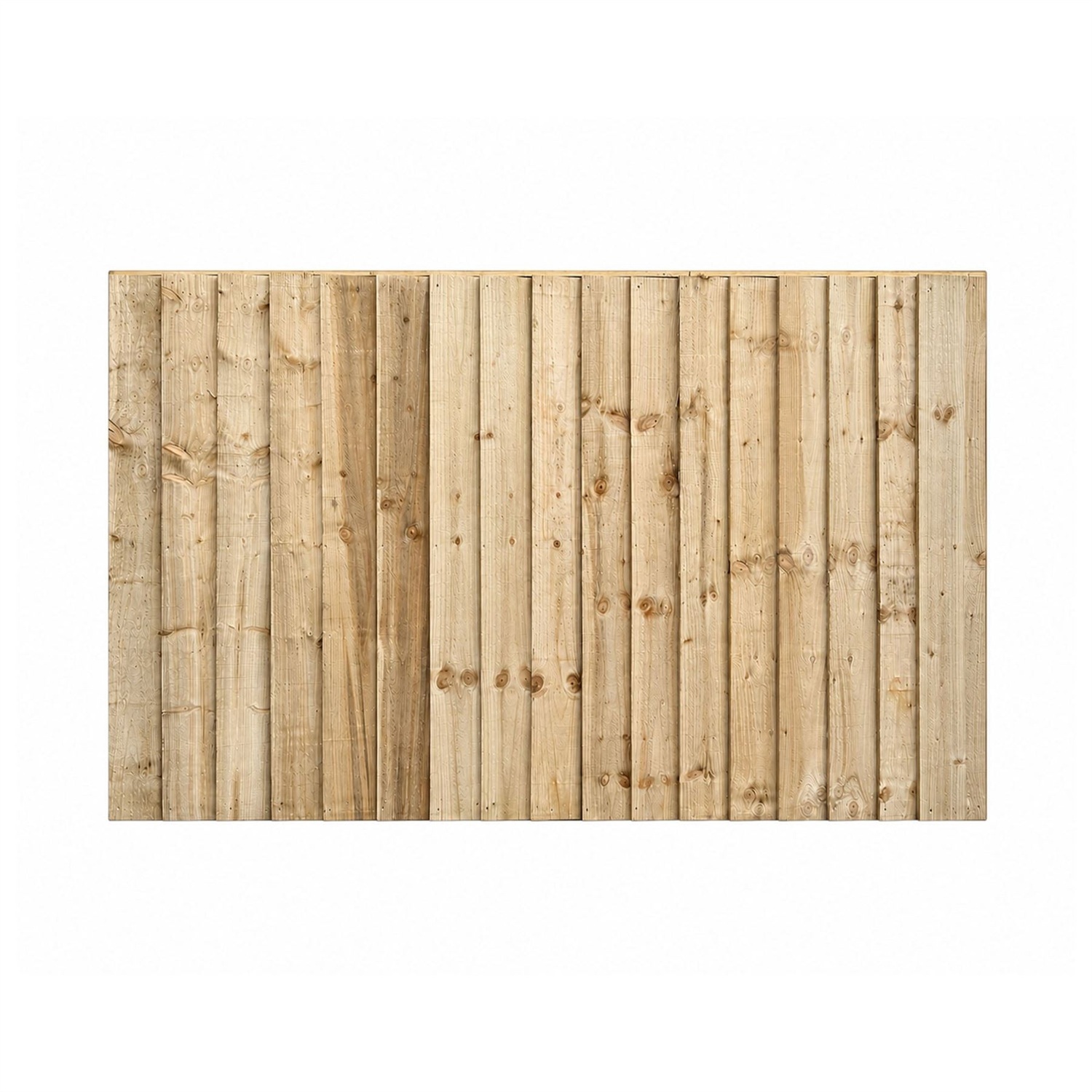 Snowdon Timber Treated Feather Edge Fence Panel (W) 1828Mm (H) 1200Mm - Pack Of 3 - Natural
