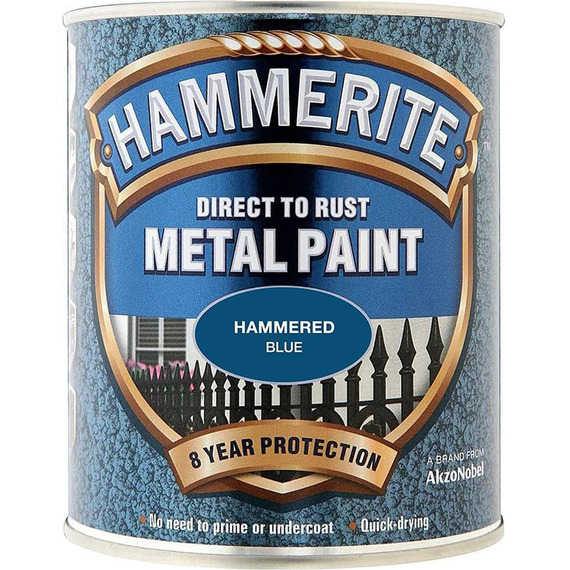 Hammerite Direct to Metal Hammered Blue 750ml