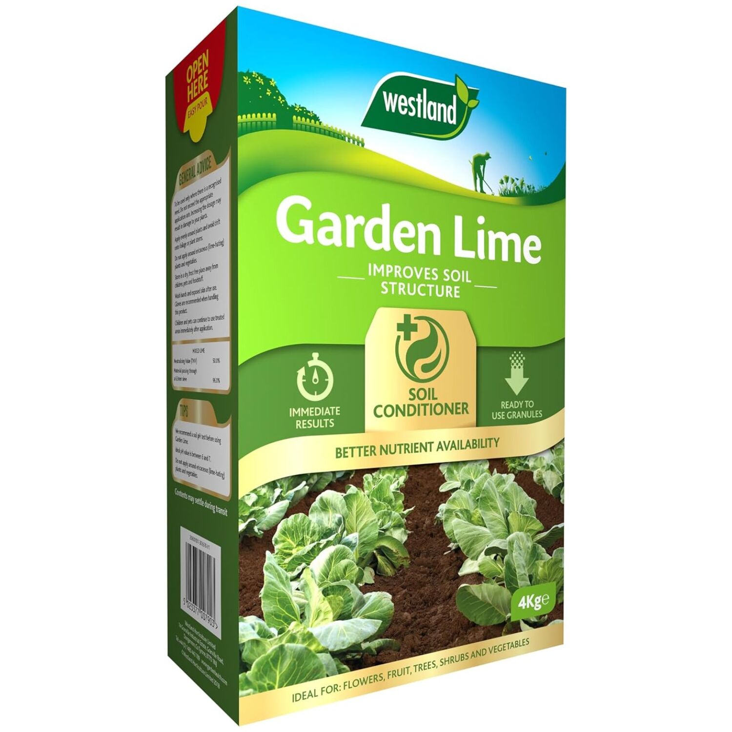 Westland Garden Lime 4Kg Soil Conditioner For Lawns And Garden Soil - Image 2