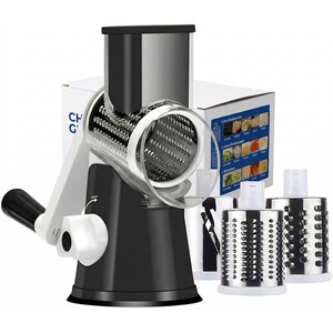 3 in 1 Cheese Grater Rotary Shredder with Handle Kitchen Tool