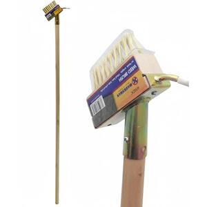 Patio Weed Brush with Hook Scraper