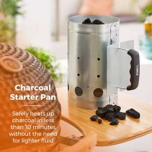 S/STEEL Charcoal Starter Pan Stainless Steel shot 21562444