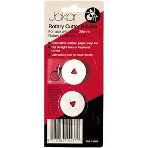 Rotary Cutter Spare Straight Blades - 28mm / 2 Pack