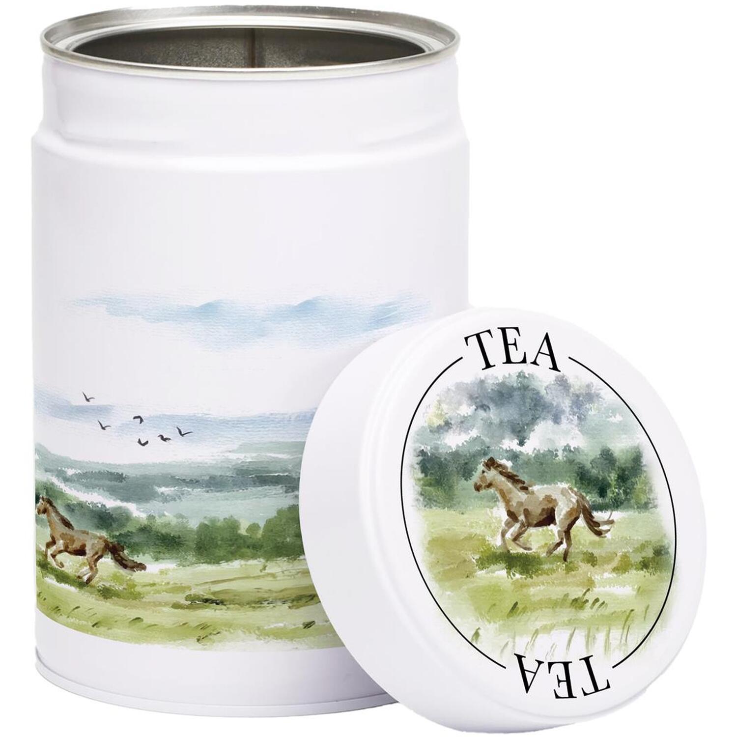 B&Q - Wild Horses Twist-Lid Kitchen CanisterTea - Image 2