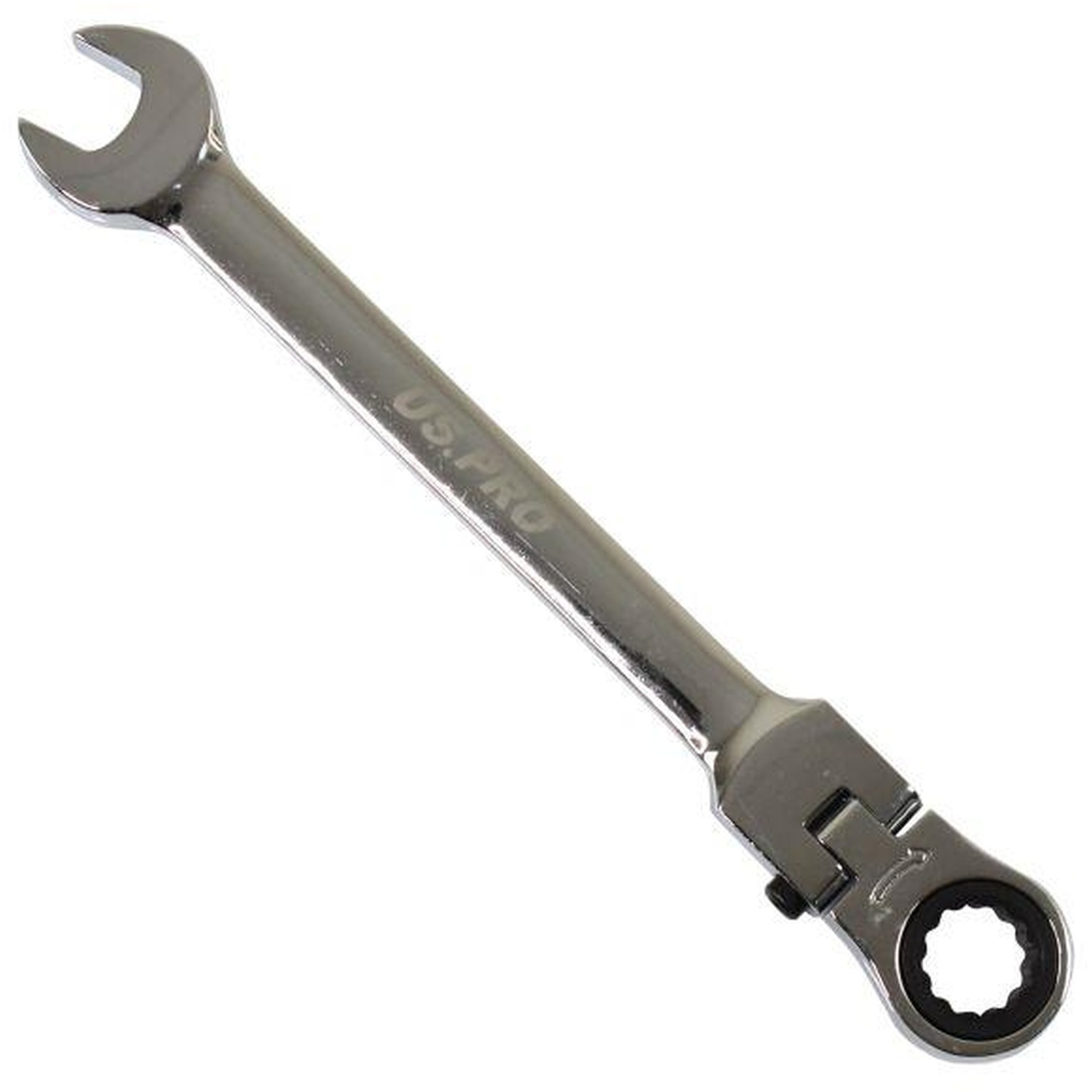 Us Pro 17Mm Ratchet Flexi Head With Lock Combination Spanner Wrench - Image 3