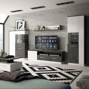 Alabana One Door Two Drawer Wide TV Cabinet