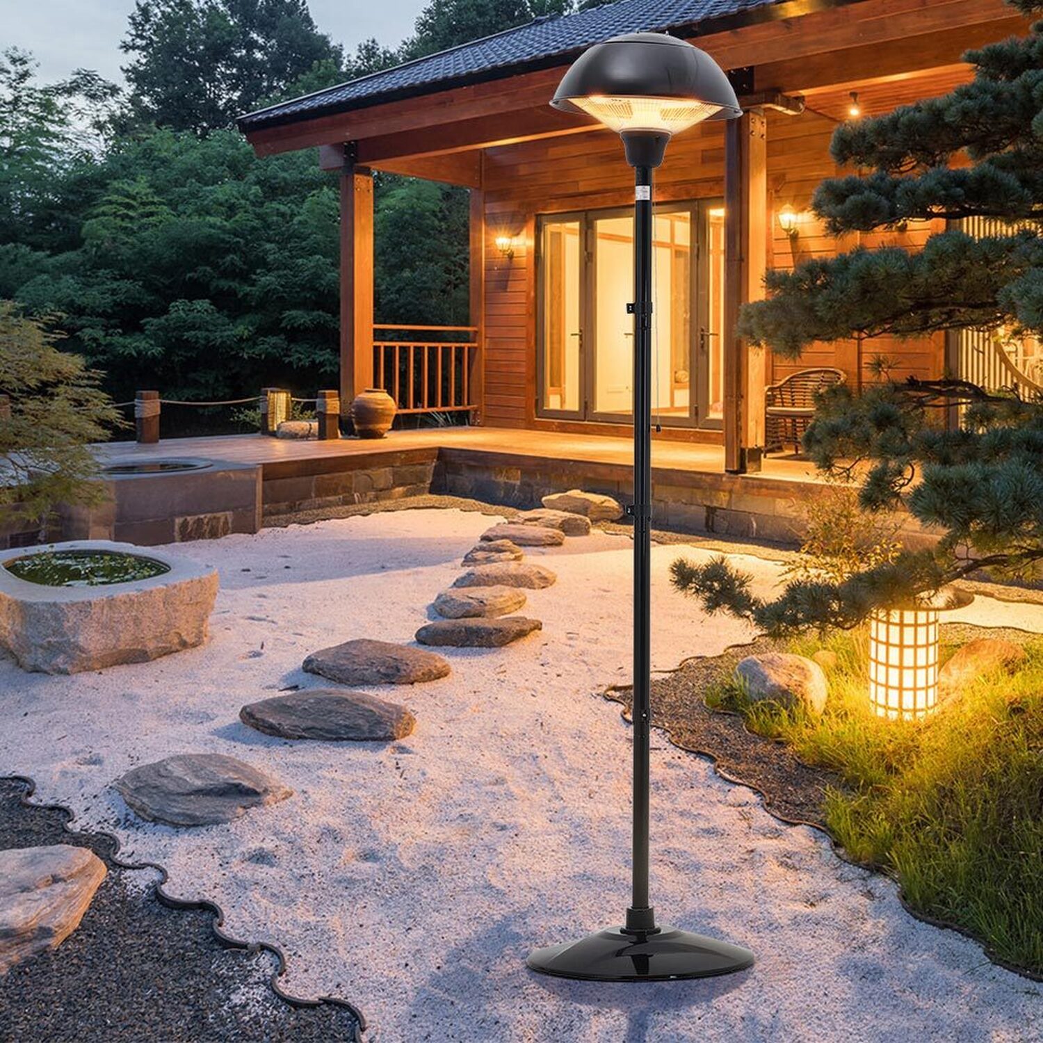 1500W Floor Standing Electric Patio Heater