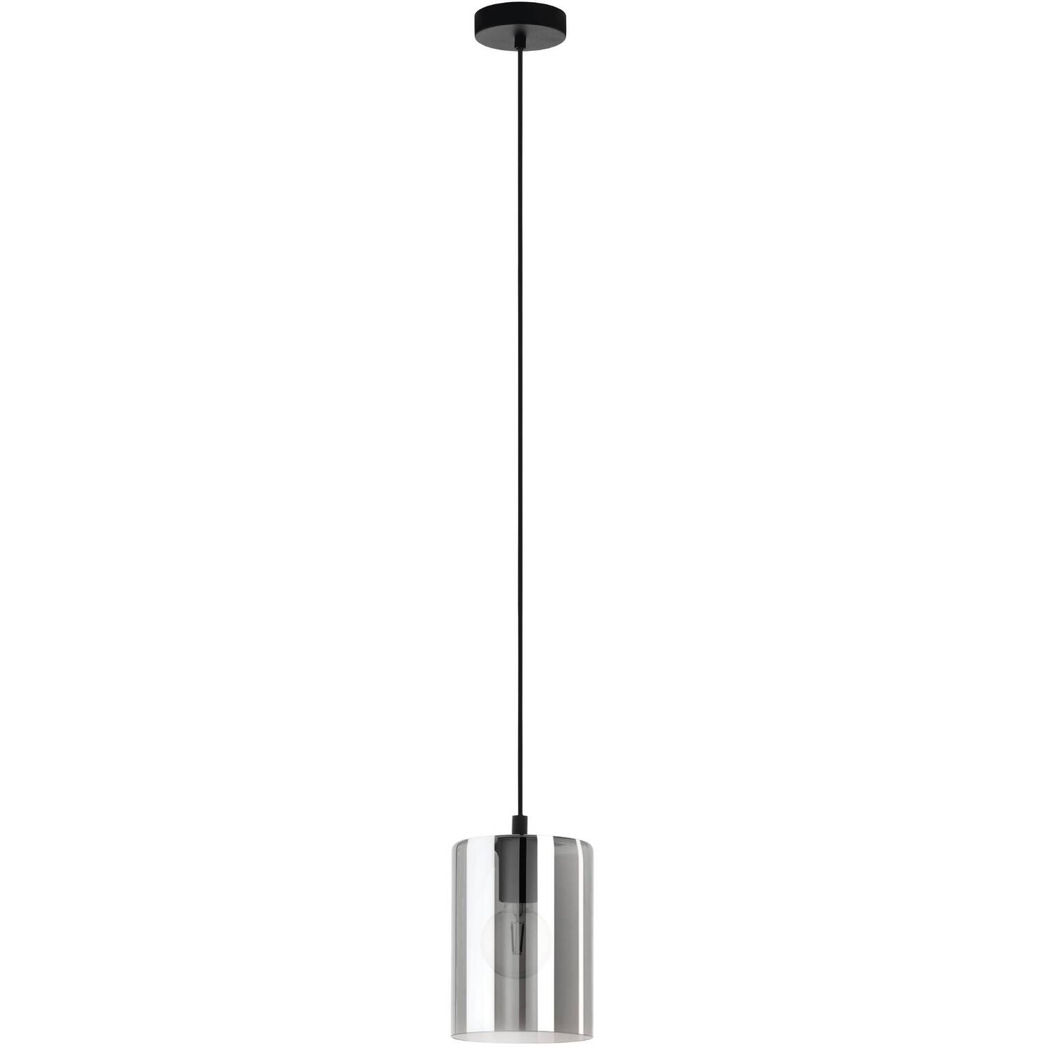 Eglo Unisex Black Cadaques 1 Glass 1 Light Ceiling Pendant In - Image 6