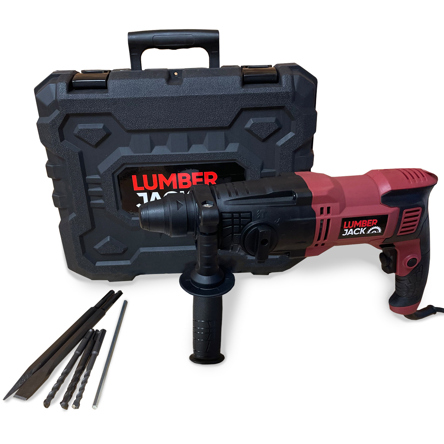 SDS Drill Rotary Hammer 3 Mode with Chisel Bits & Carry Case 850W 240v - Image 4