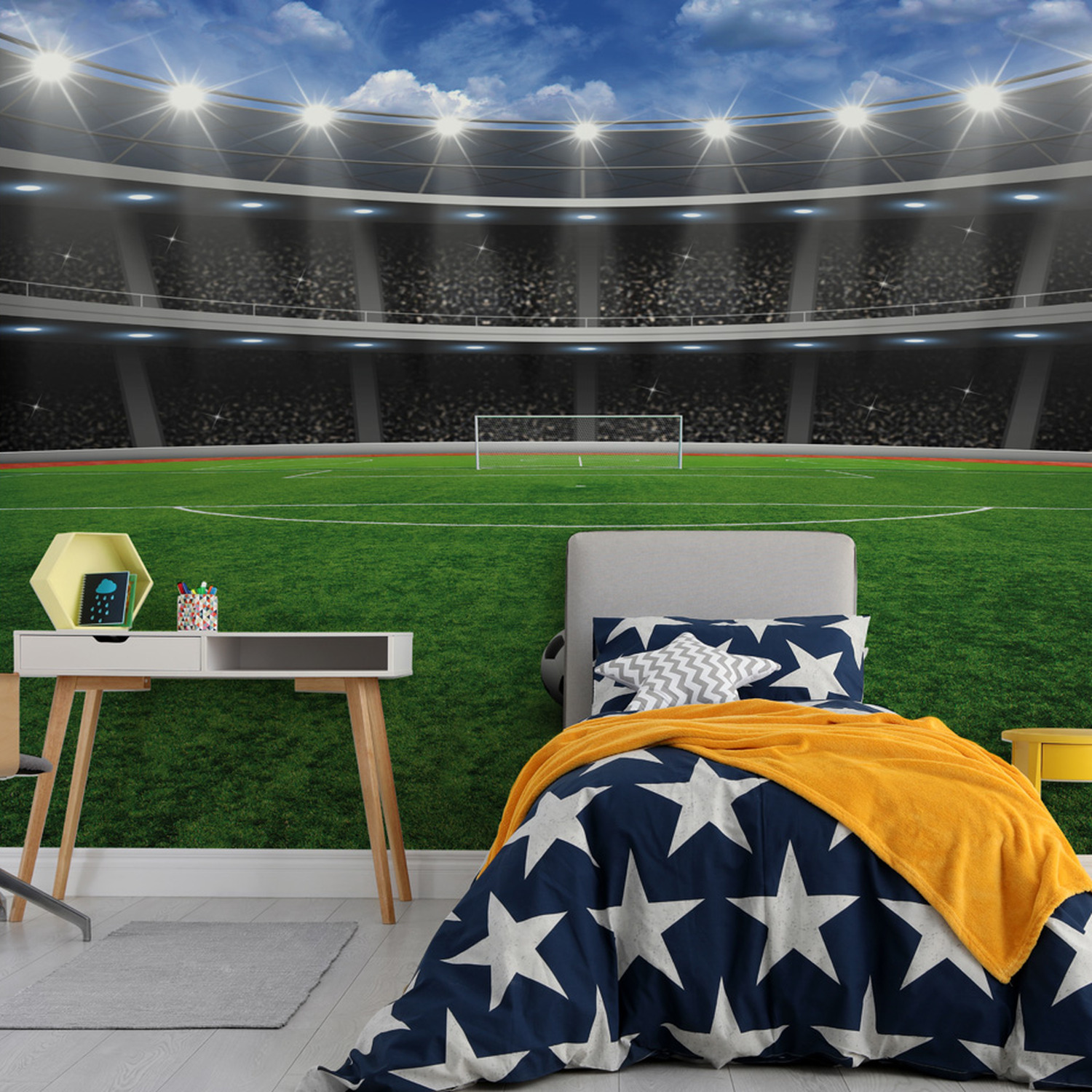 Football Crazy Wall Mural - Multicolour