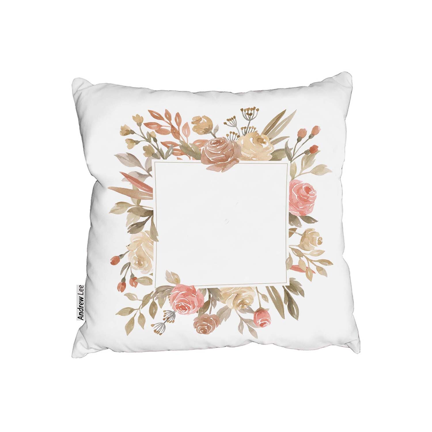 Flower Border Cushion - Pink / 60cm