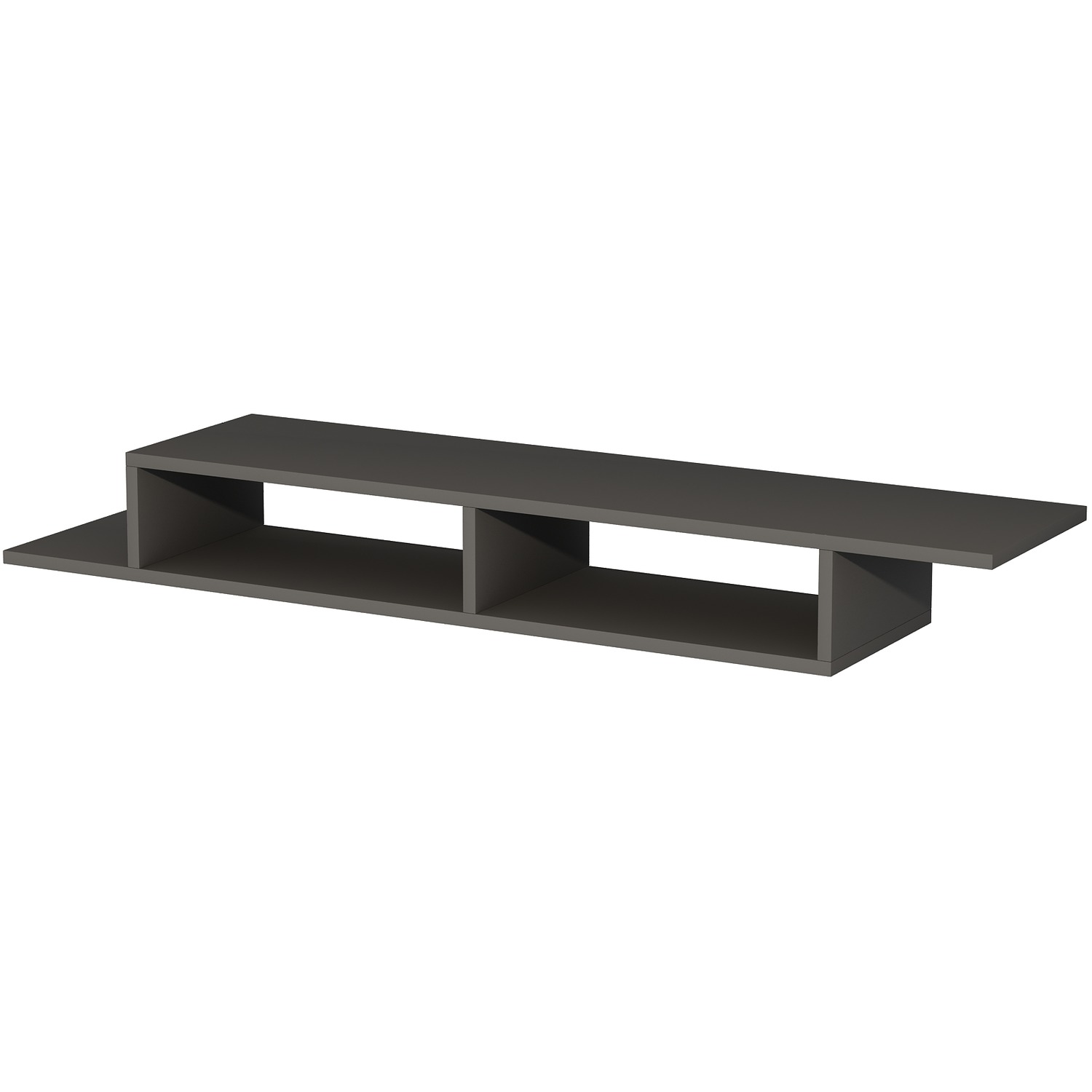 Floating Tv Unit Tv Stand With Shelves Eldon - Anthracite