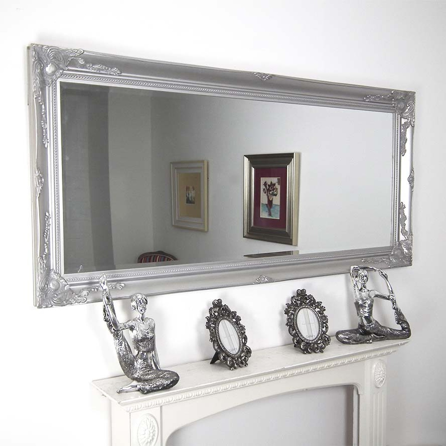 Mirroroutlet Thornton Silver Full Length Mirror - Silver