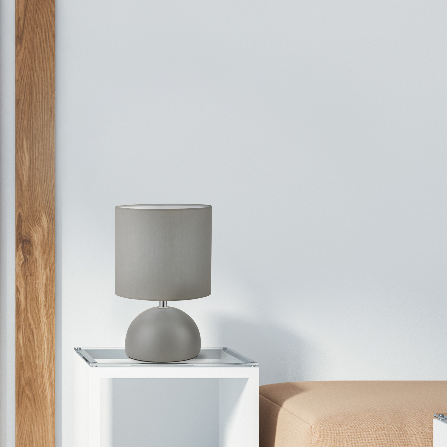 Grey Ceramic Table Lamp