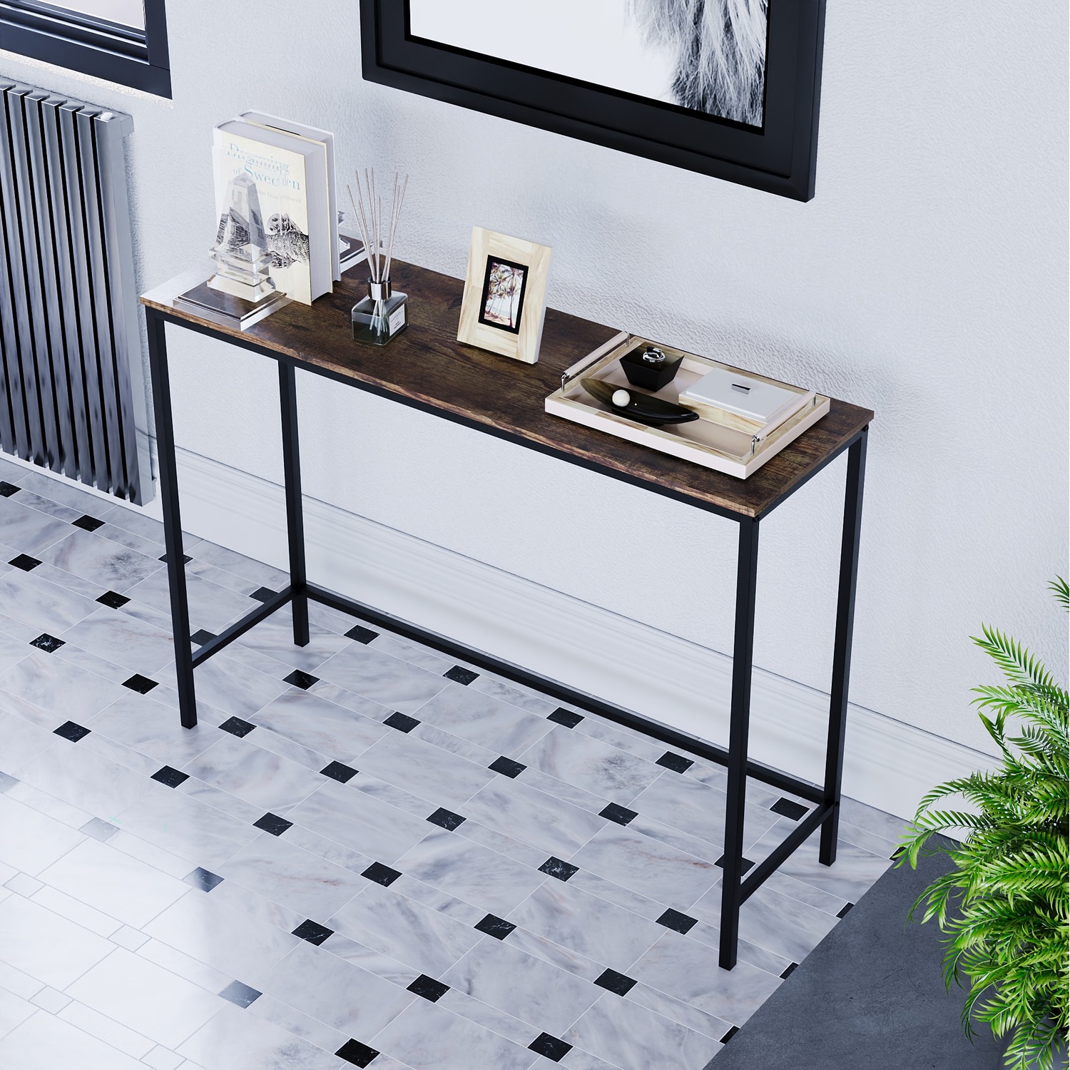 Brooklyn Console Table - Dark Wood