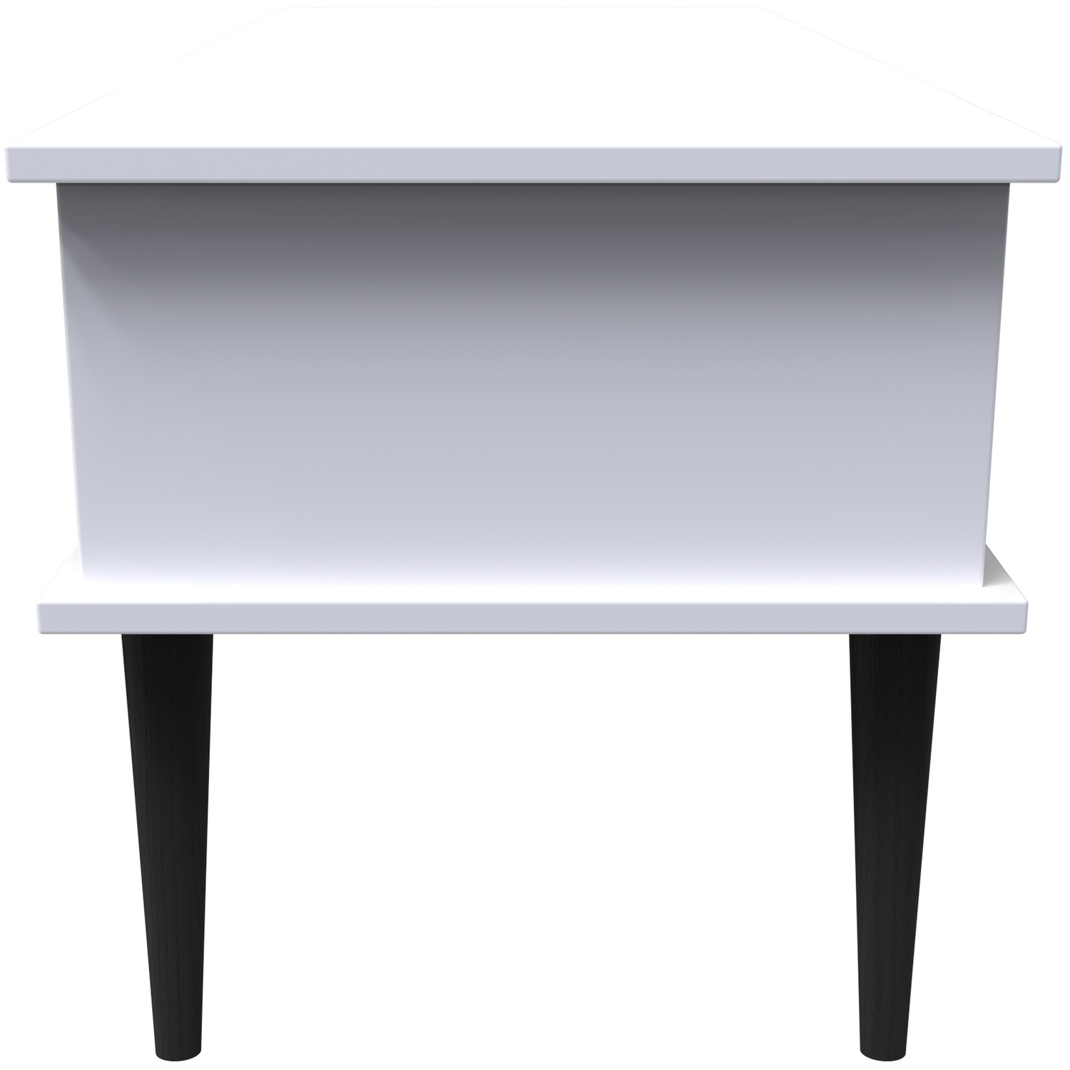 Pixel 1 Drawer Coffee Table - Indigo Matt White
