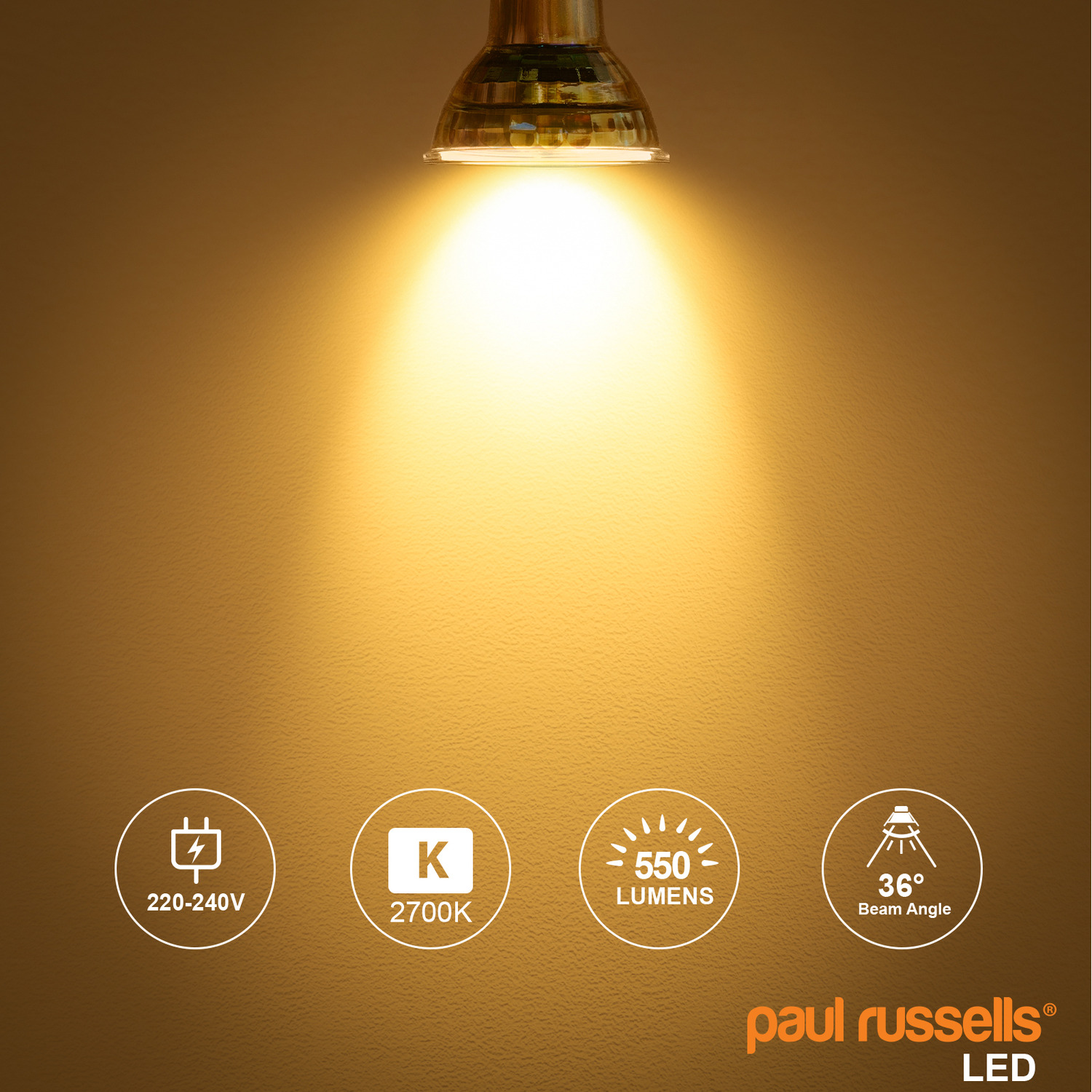 Led Gu75 75W LED 5.5W GU10 Warm White Bulb