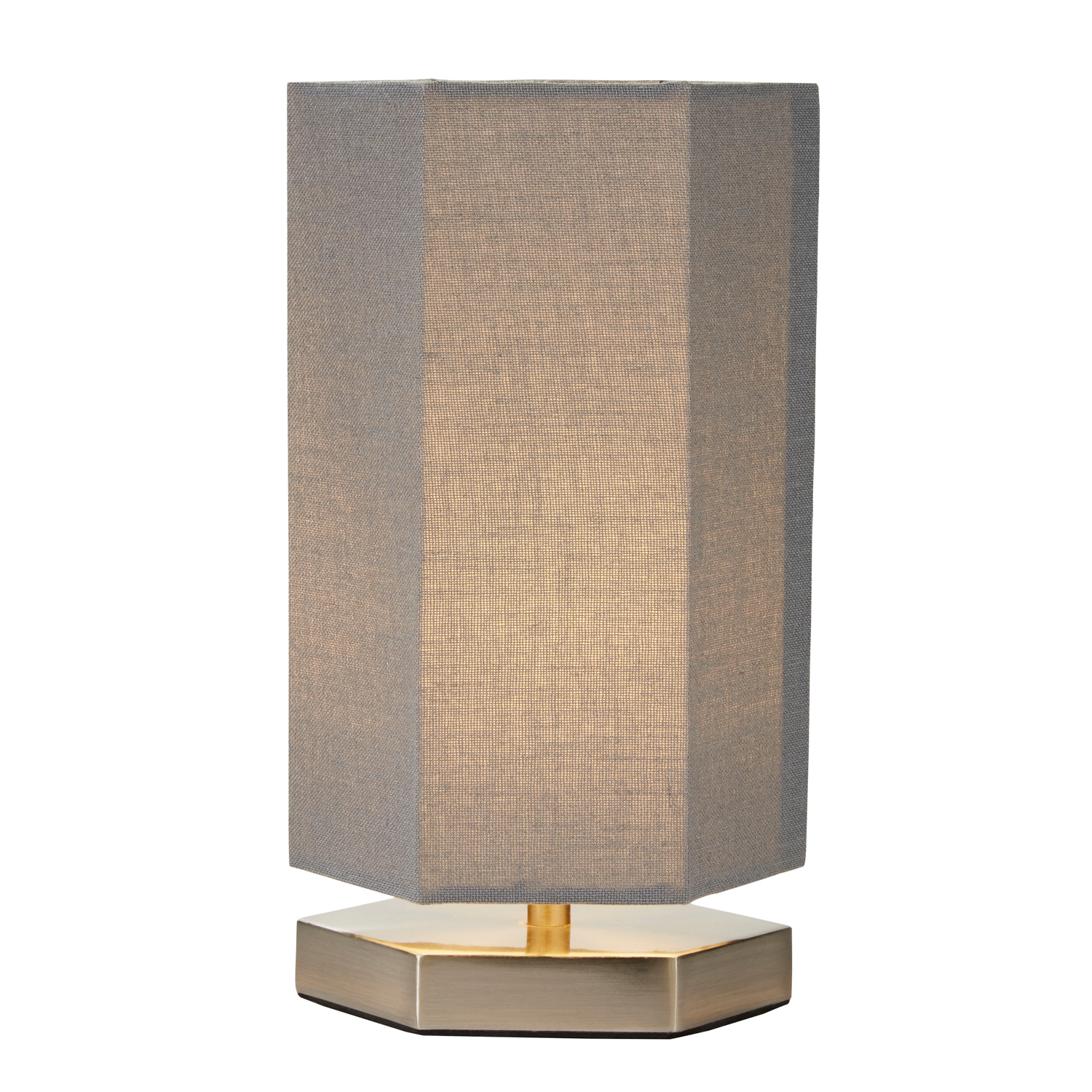 Image of Glow Hexagon Table Lamp - Grey