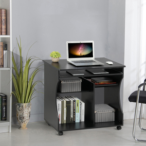 Space Saver Computer Desk with Wheels