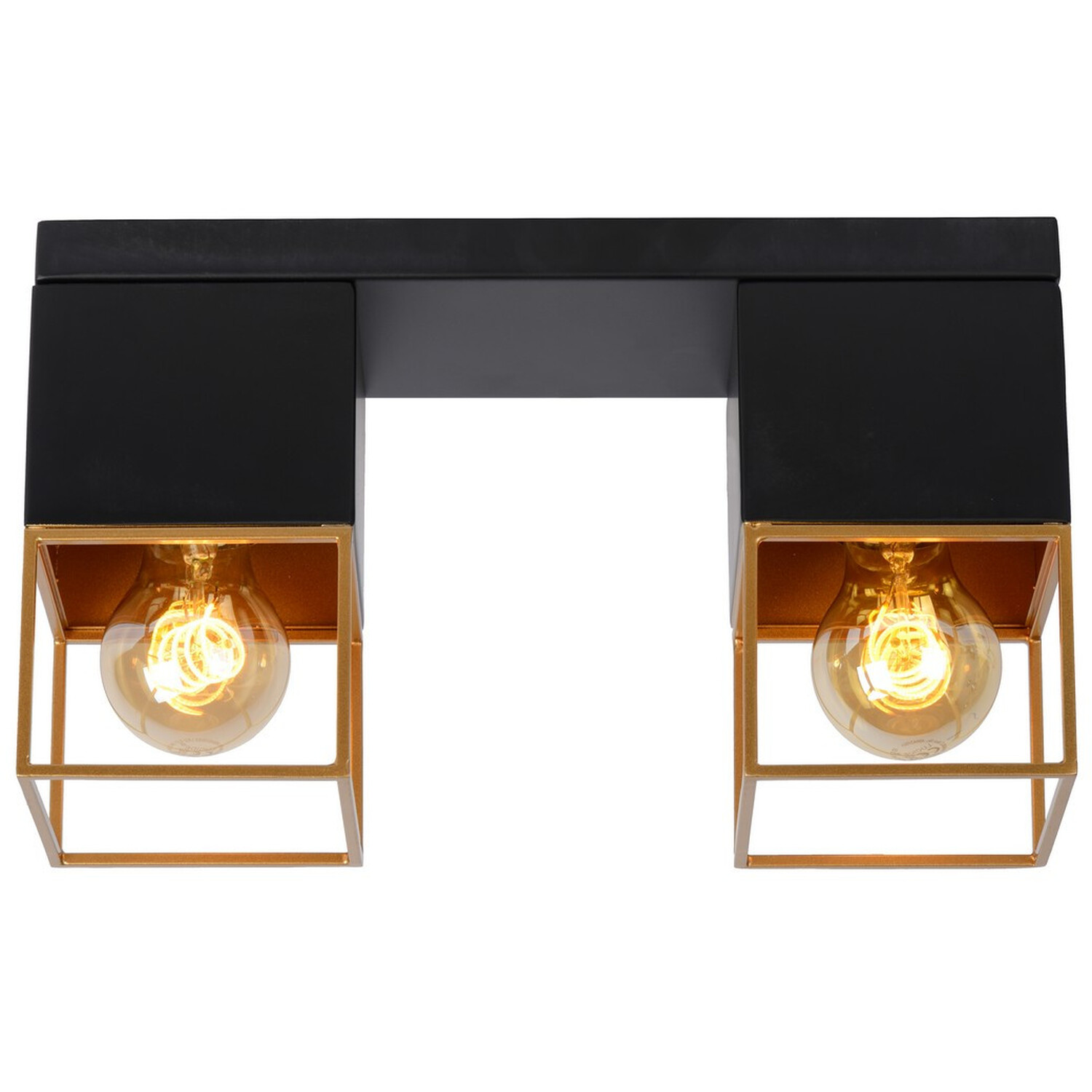 Rixt Modern Flush Ceiling Light Black - Black / 32cm thumbnail