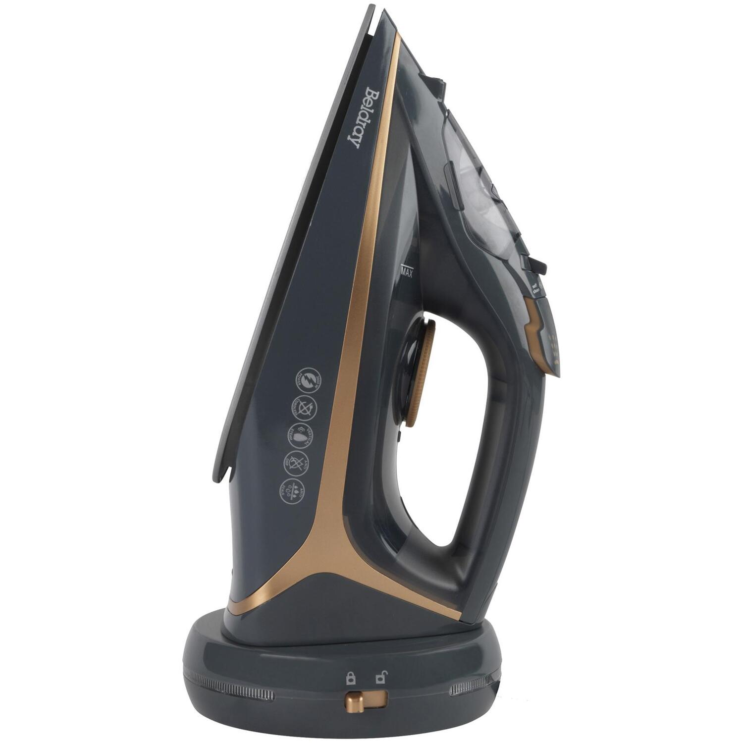 Image of 2600W 2 in 1 Corded or Cordless Steam Iron - Black