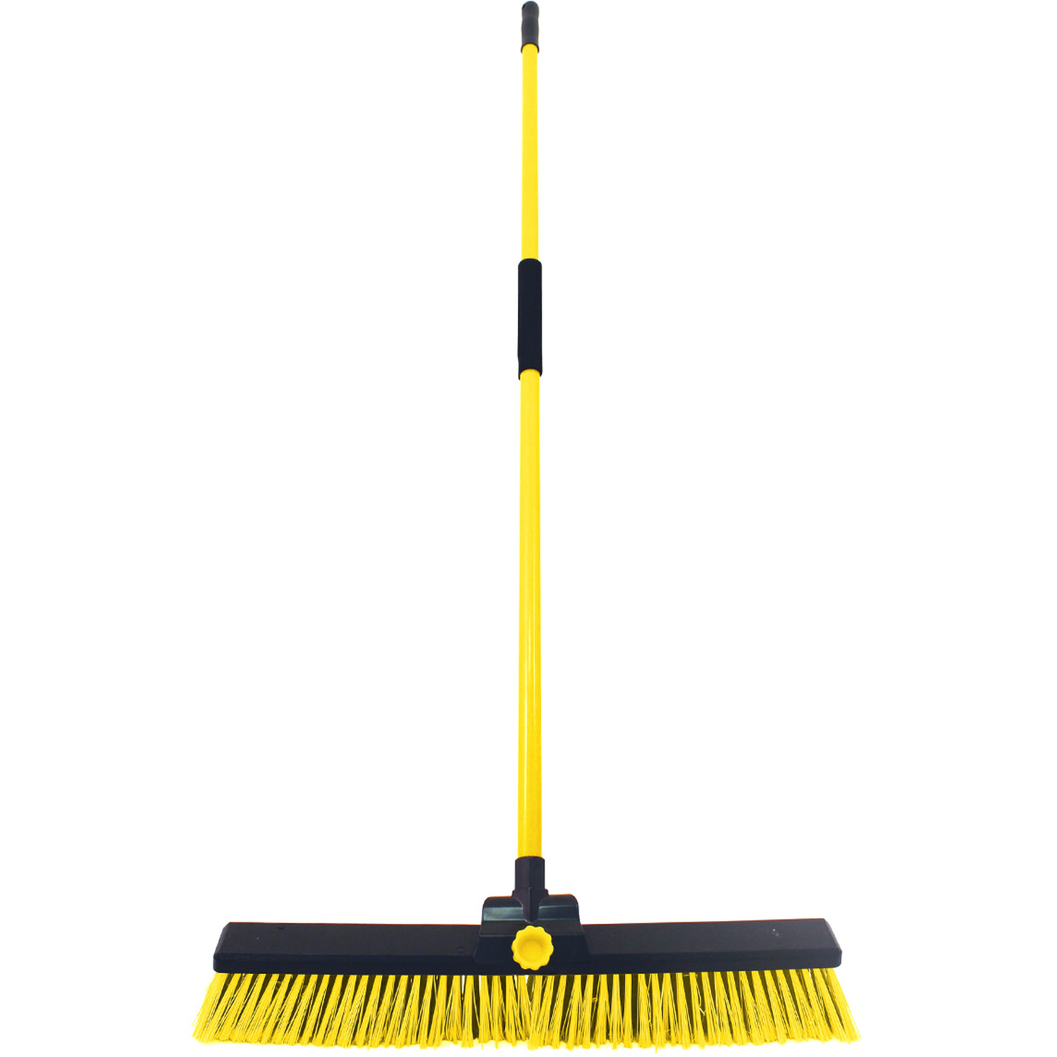 Image of Bulldozer Yard Industrial Sweeper - Yellow