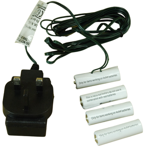 4 x 6V AA Money Saving Battery Replacement Plug In Adapter
