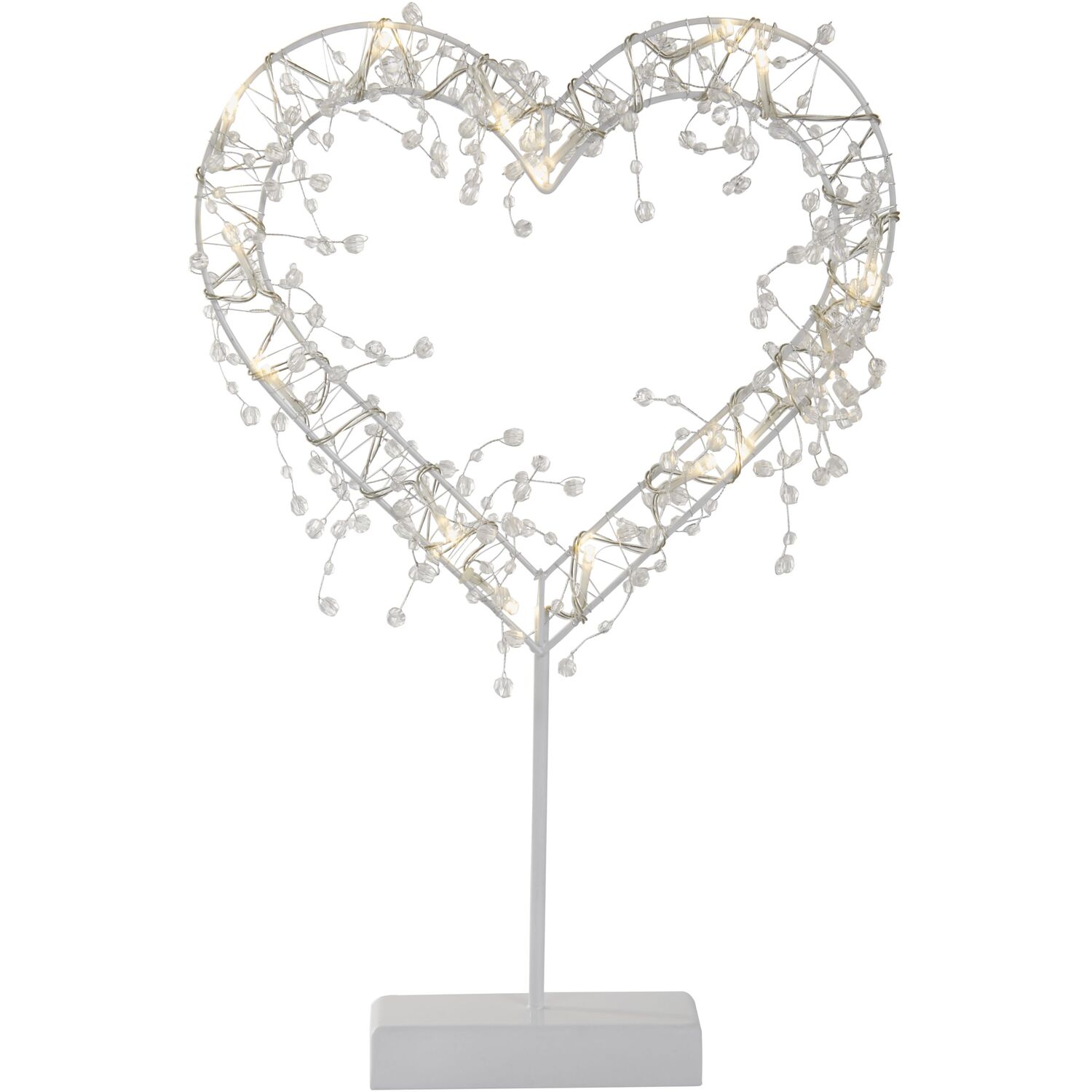 Image of Heart Light Table Lamp - White