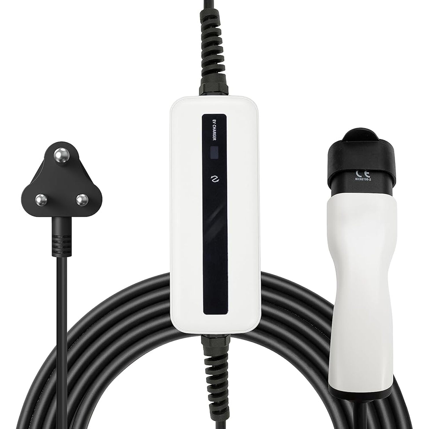 7KW 32A Wall EV Charger with 5M Cable and Type 2, Works with RFID