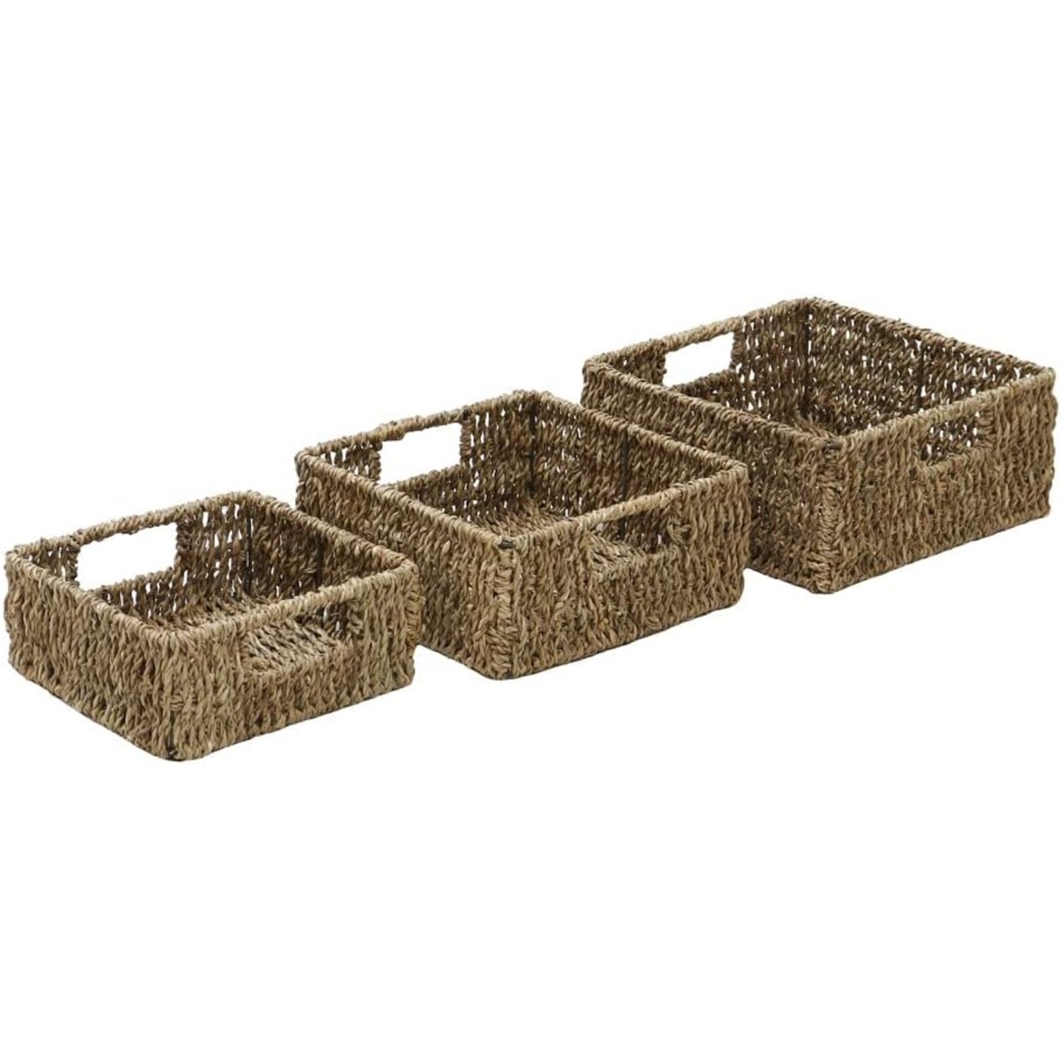 Image of Set Of 3 Seagrass Storage Baskets&hellip;