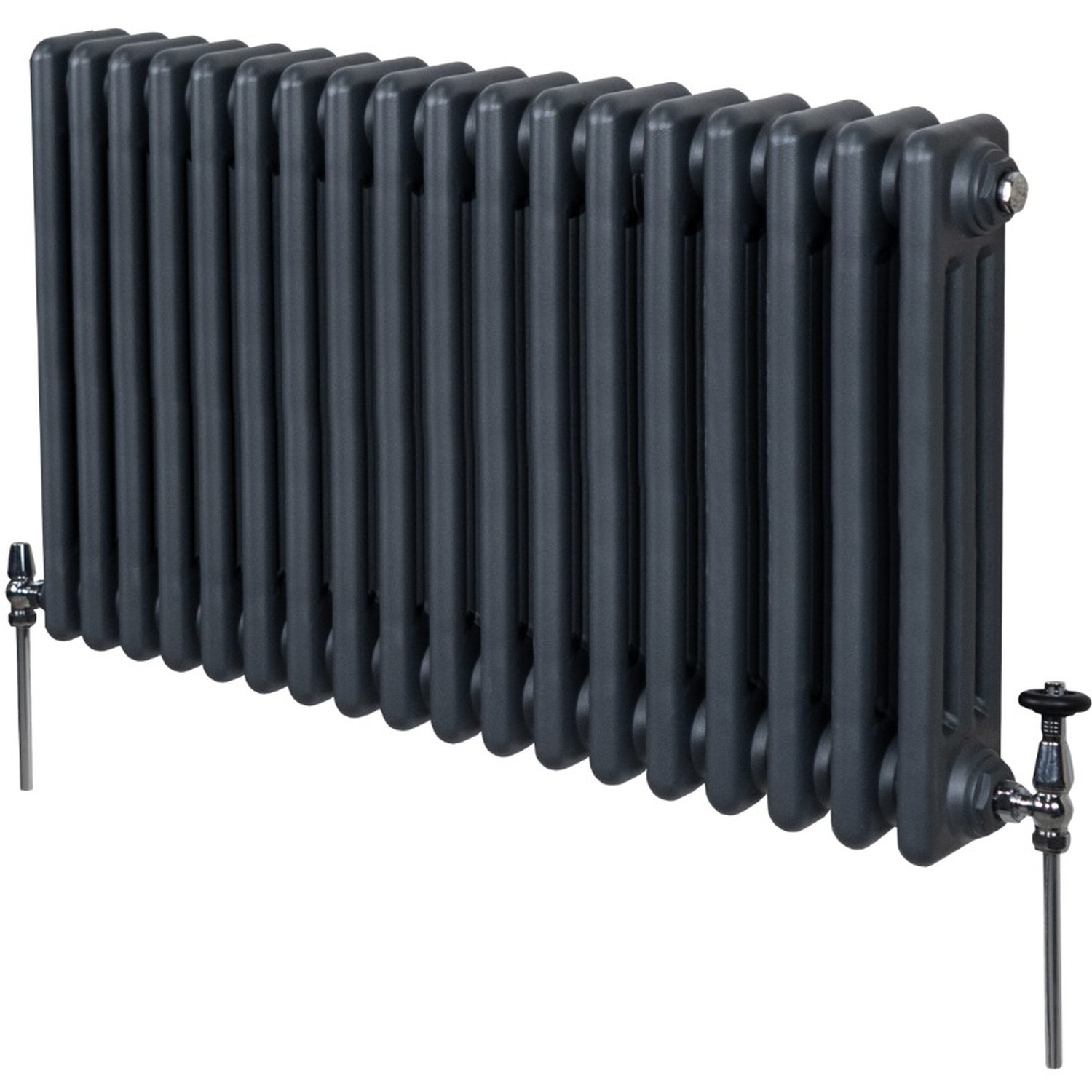 Monstershop Traditional Column Radiators - Grey / 83Cm / 10Cm / 60Cm