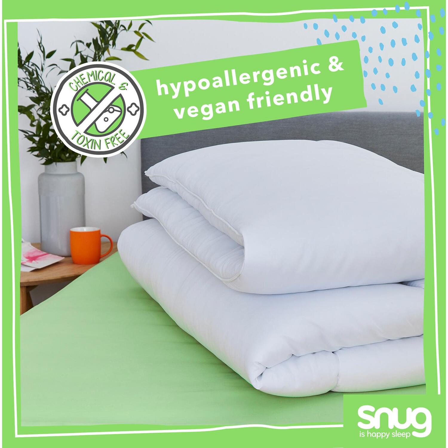 10 5 Tog Duvet Quilt - White Single
