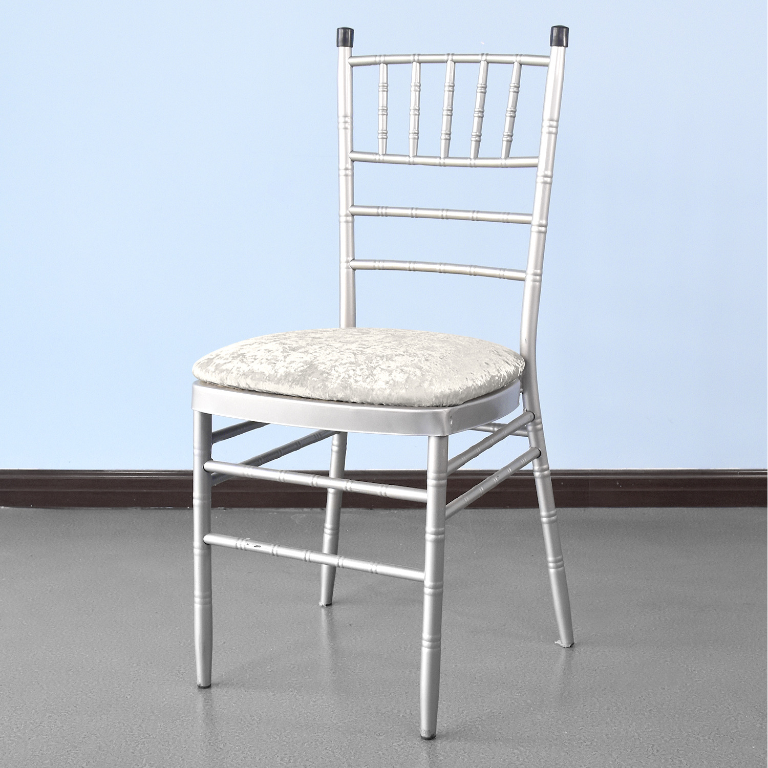 Trimming Shop Velvet Chair Seat Cover - Champagne