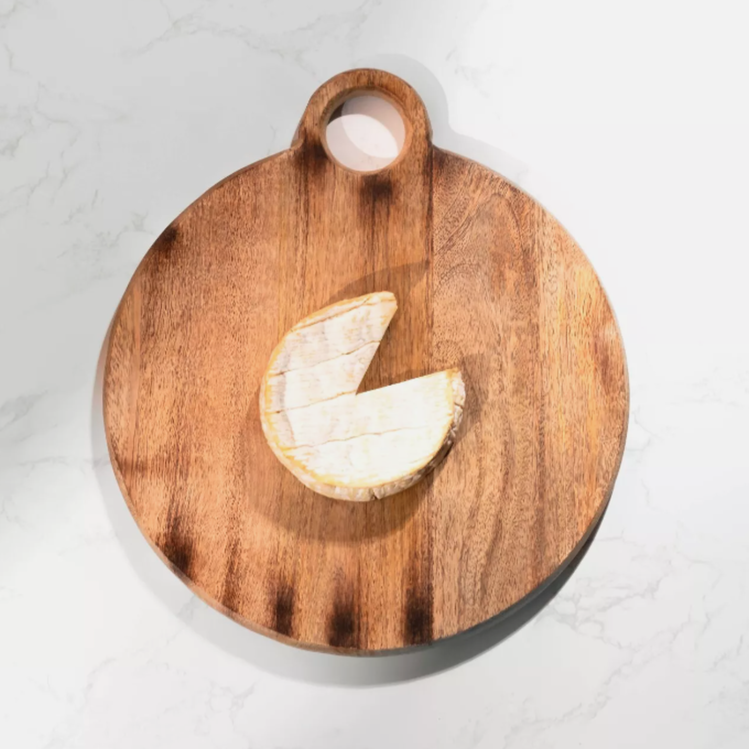 Image of Wooden Pizza Cutting Platter - Brown