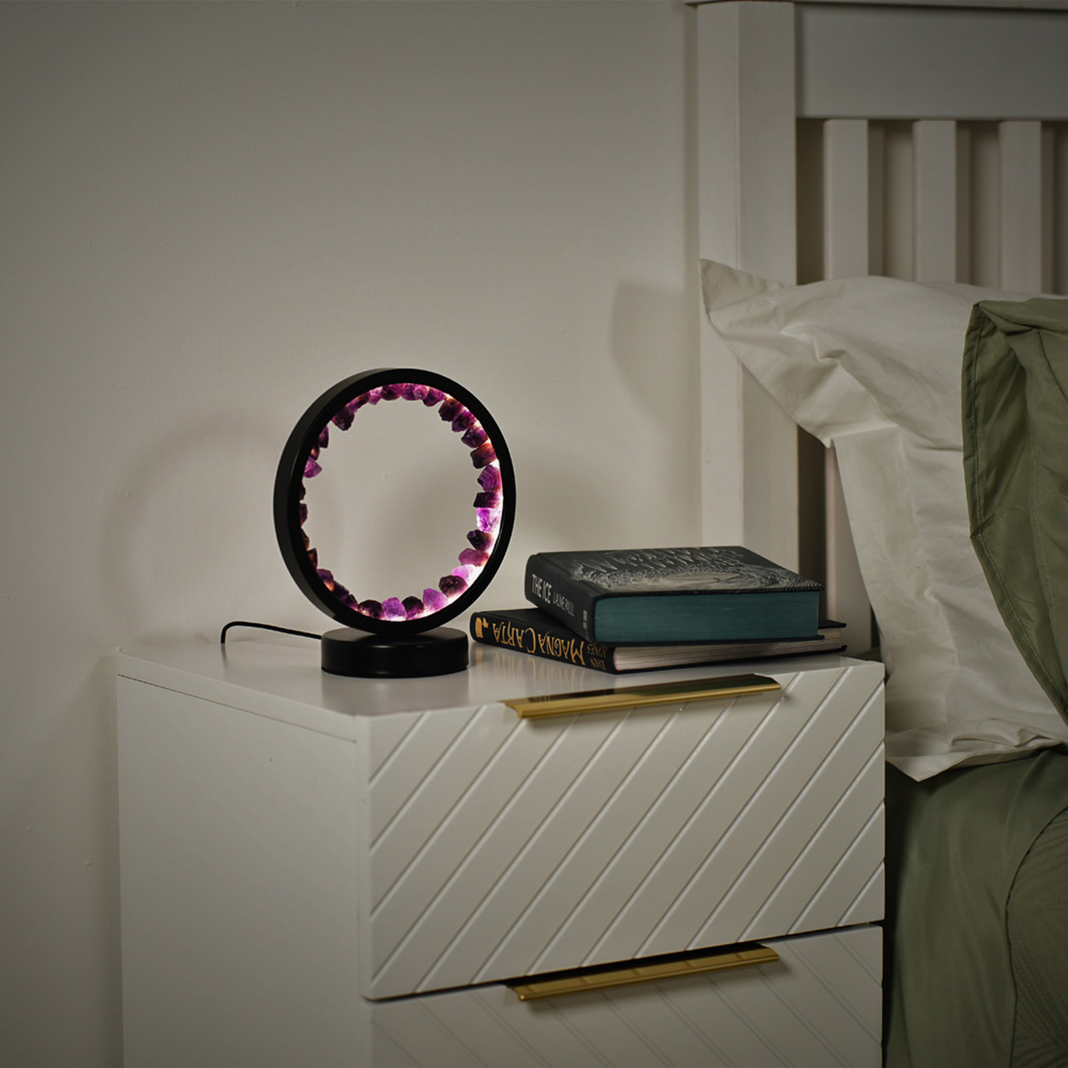 Image of Natural Crystal Health Wellness Table Lamp&hellip;