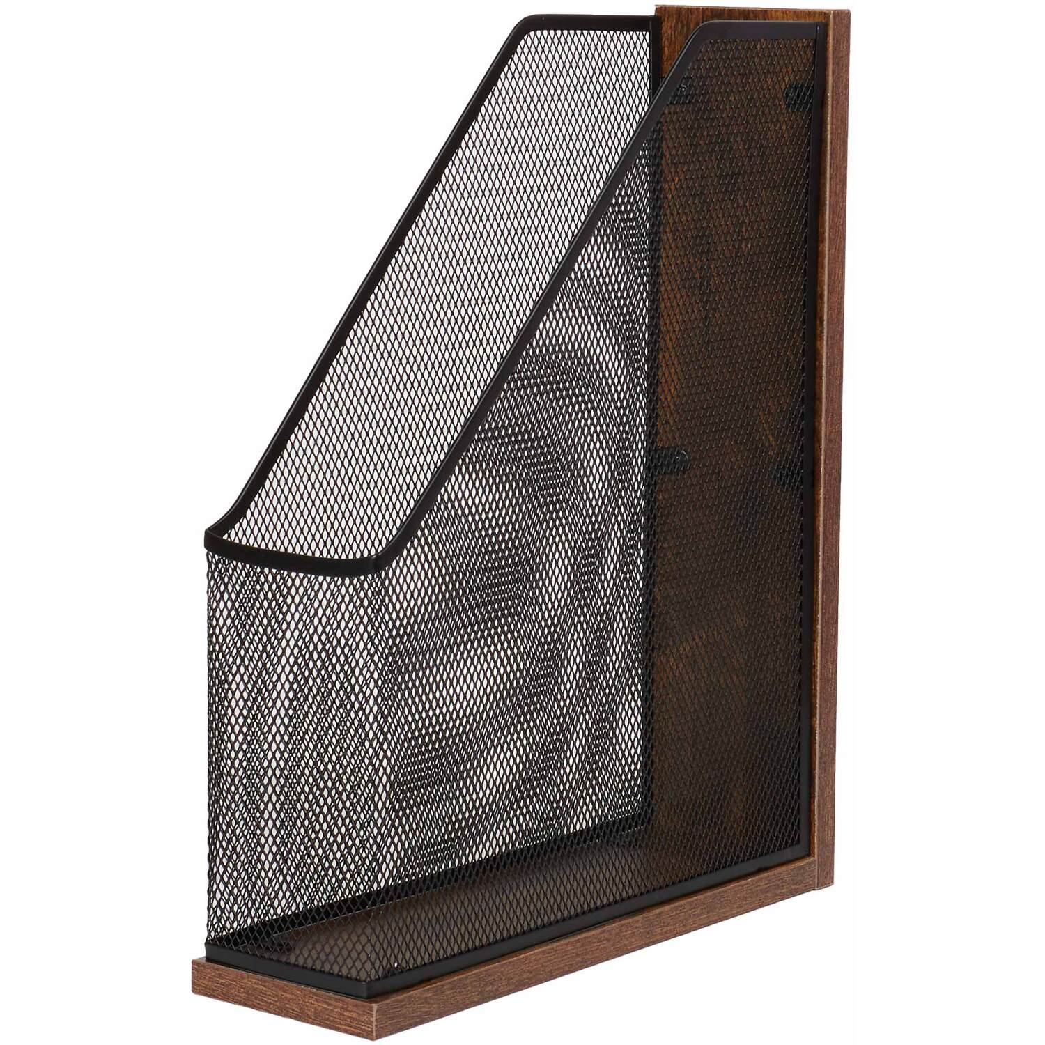 Bamboo Mesh Magazine Holder