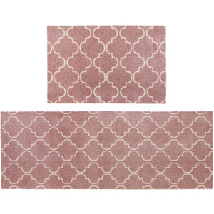 JVL Mega Mat and Runner Set - Rose Lattice
